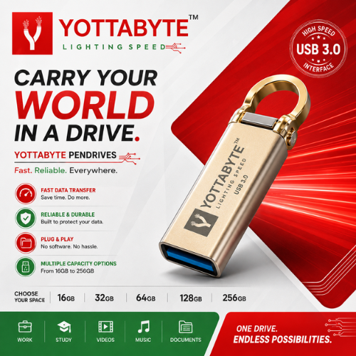 YOTTABYTE USB 3.0 METAL PENDRIVE 32GB/ 64GB
